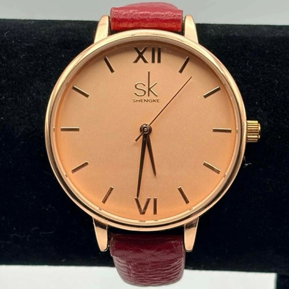 Red & Rose Gold Shengke Watch